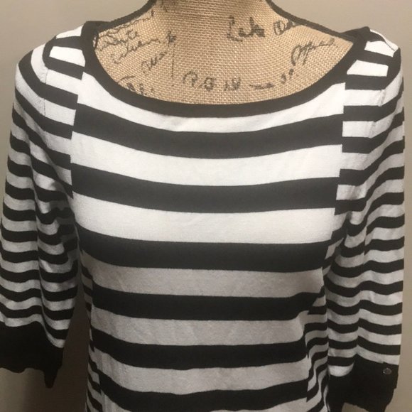 {WHBM} Striped Pullover Sweater - Picture 4 of 7